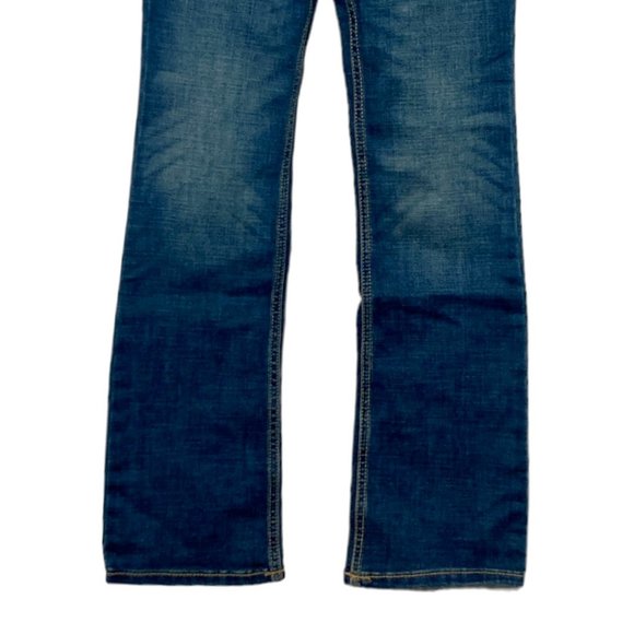 Wrangler Youth Retro Mid-rise Boot Cut Jean 1009MWGMS Blue New - Picture 6 of 6